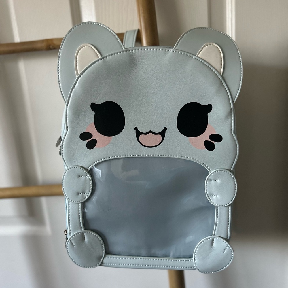 Cute Light Blue Ita Peach Backpack